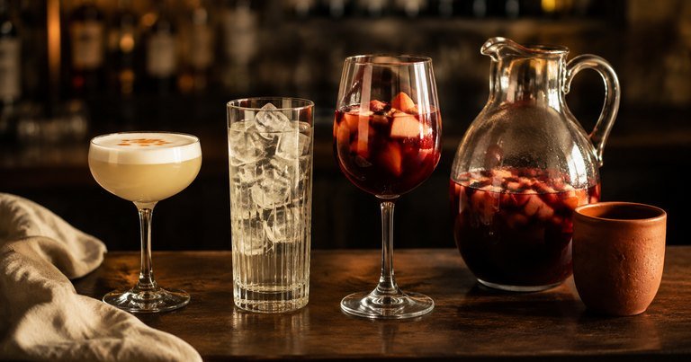 El vaso correcto: de la copa sour al chuico de la fonda