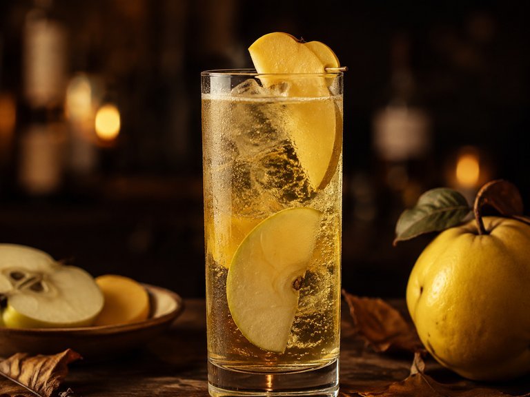 Manzana y membrillo 0.0 — trago chileno